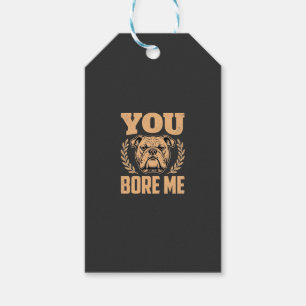Lustiger Bulldogge Hund Langweilst Mich Design Geschenkanhänger