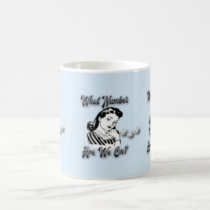 Lustiger Bunco-Preisbecher - Welche Zahl haben wir Kaffeetasse