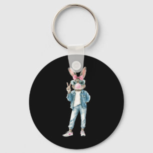 Lustiger Bunny Sungles Kaninchen Kokette Schleife Schlüsselanhänger