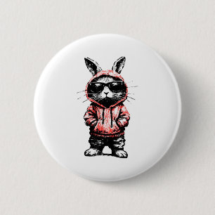 Lustiger Bunny Sungles Kaninchenliebhaber Ostern R Button