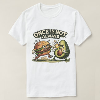 Lustiger Burger gegen Avocado T-Shirt