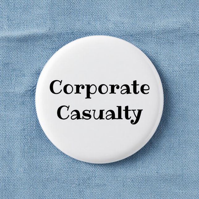 Lustiger Büro-Anstecker für Unternehmensopfer Button (Von Creator hochgeladen)
