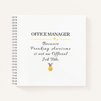 Lustiger Büro-Manager total großartig Notizbuch