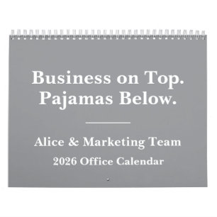 Lustiger Büro-Remote-Arbeits-Humor 2026 Kalender