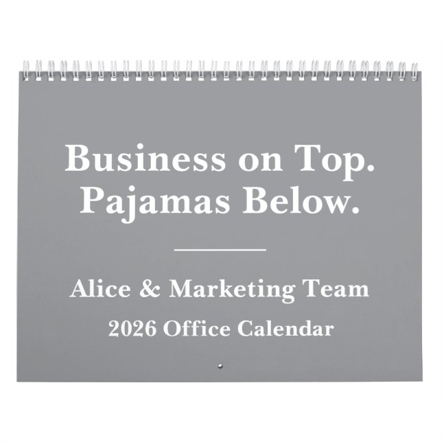 Lustiger Büro-Remote-Arbeits-Humor 2026 Kalender (Titelbild)