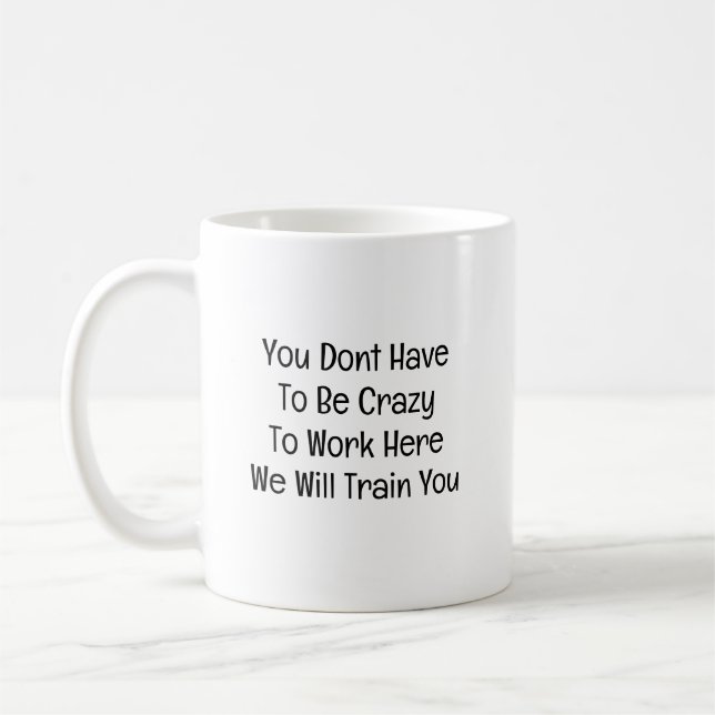Lustiger Büro-Witz für neue Mitarbeiter Kaffeetasse (Links)