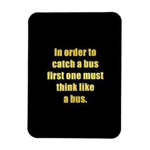 Lustiger Bus-Witz Magnet