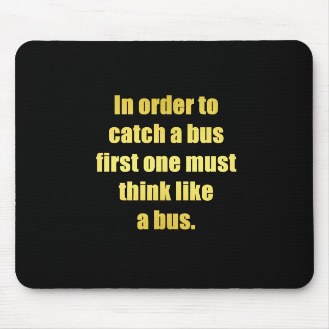 Lustiger Bus-Witz Mousepad (Vorne)