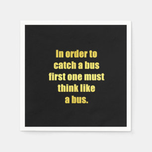 Lustiger Bus-Witz Serviette