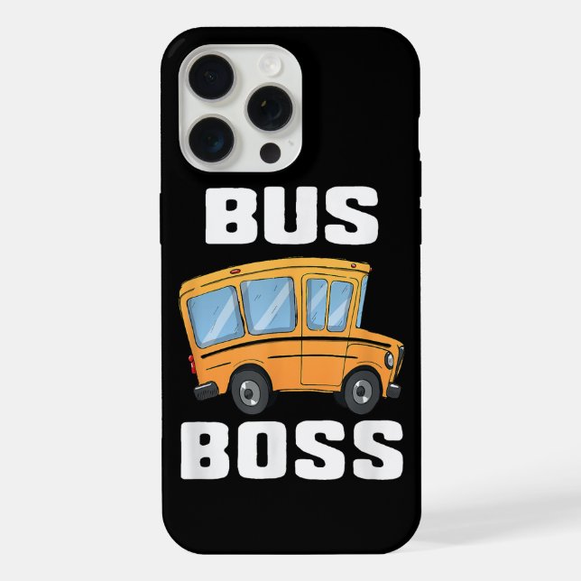 Lustiger Buschef Schulbusfahrer iPhone Hülle (Rückseite)