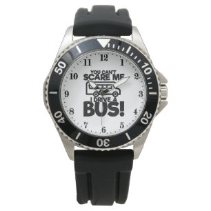 Lustiger Busfahrer-Schreck-Wortkunst Armbanduhr