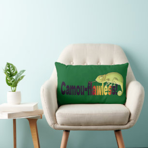 Lustiger Camou-Flawless-Chamäleon-Wortwitz Lendenkissen