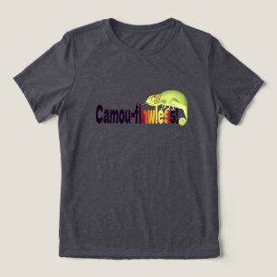 Lustiger Camou-Flawless-Chamäleon-Wortwitz Tri-Blend Shirt