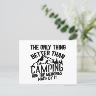 Lustiger Camper-Slogan Sommer-Camping-Zitate Feiertagspostkarte