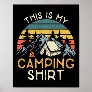 Lustiger Camper Wandern Natur Camping Rv Das Ist M Poster