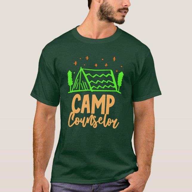 Lustiger Camping Junge T-Shirt (Vorderseite)