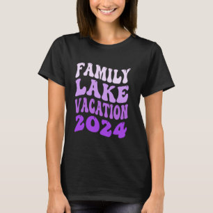 Lustiger Camping-Wanderung Groovy Familien See Rei T-Shirt