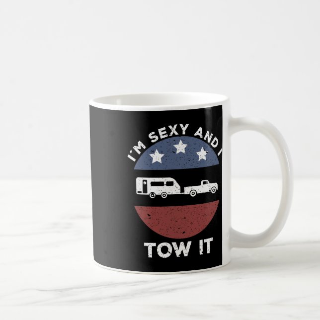 Lustiger Camping-Wohnmobil-Anhänger  Kaffeetasse (Rechts)