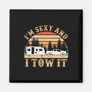 Lustiger Camping-Wohnmobil-Anhänger RV Camper  Magnet