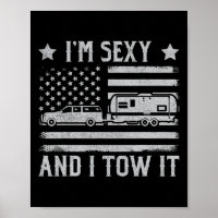 Lustiger Camping-Wohnwagen Ich bin Y und ich ziehe