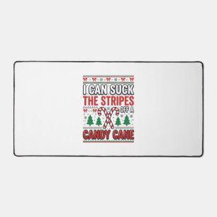 Lustiger Candy Cane Weihnachtspullover Schreibtischunterlage