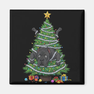 Lustiger Cane Corso Weihnachtsbaum Lichter Kinder Magnet