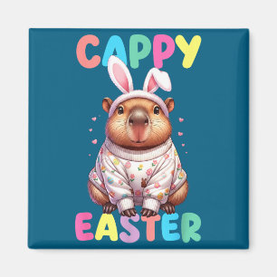 Lustiger Cappy-Oster-Capybara-Meme Frohe Ostern Magnet