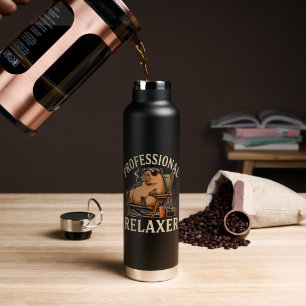 Lustiger Capybara-Professioneller Entspanner Trinkflasche