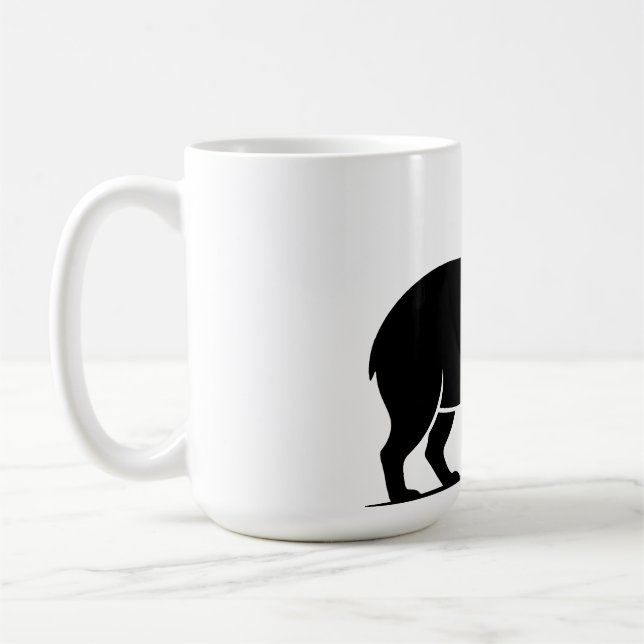 Lustiger Capybara-Weinglas Minimalist Modern Kaffeetasse (Links)