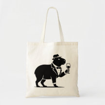 Lustiger Capybara-Weinglas Minimalist Modern