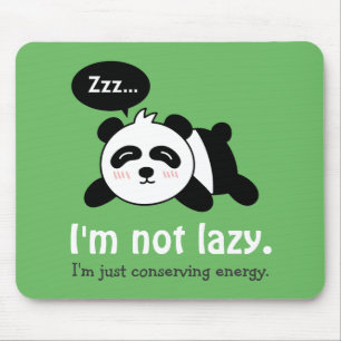 Lustiger Cartoon des niedlichen Schlafenpandas Mousepad
