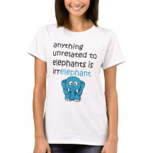 Lustiger Cartoon-Elefant-Text