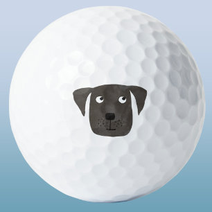 Lustiger Cartoon-Hund Golfball