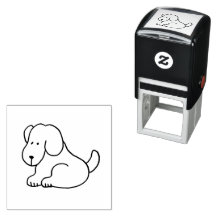 Lustiger Cartoon-Hund sitzend 