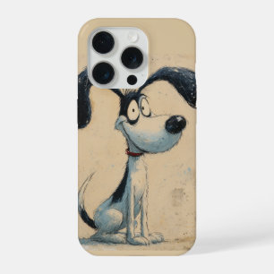 Lustiger Cartoon-Hund – Whimsische süße Hundekunst iPhone 15 Pro Hülle