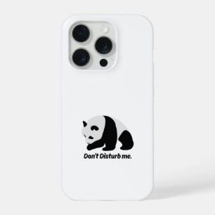 Lustiger Cartoon-Panda "Stör mich nicht"-Handytasc iPhone 15 Pro Hülle