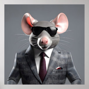 lustiger Cartoon Poster