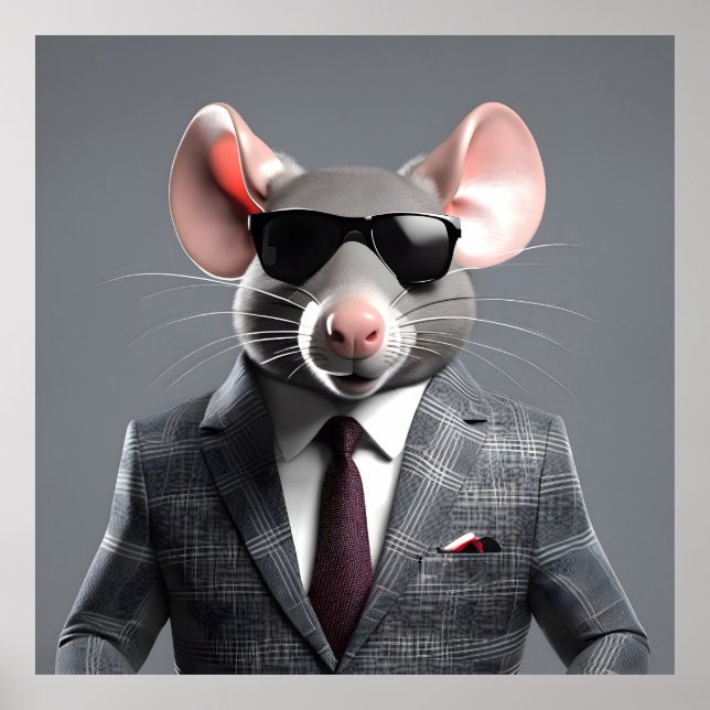 lustiger Cartoon Poster (Vorne)