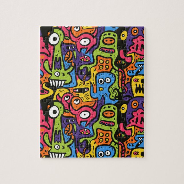 Lustiger Cartoon Puzzle (Vertikal)