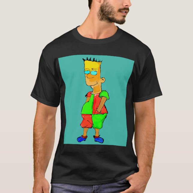 lustiger Cartoon T-Shirt (Vorderseite)