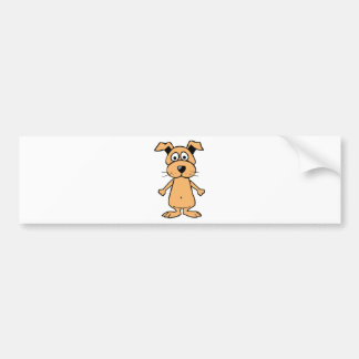 Lustiger Cartoonhund Autoaufkleber