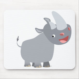 Lustiger CartoonRhino Mousepad