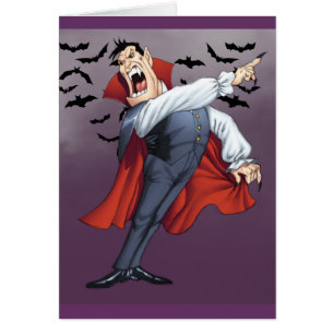 Lustiger CartoonVampire mit Schlägern durch Al Ri