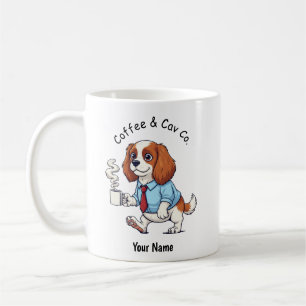 Lustiger Cavalier King Charles Geschäftsanzug Kaff Kaffeetasse