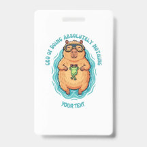 Lustiger CEO des Nichts-Tun Capybara Custom