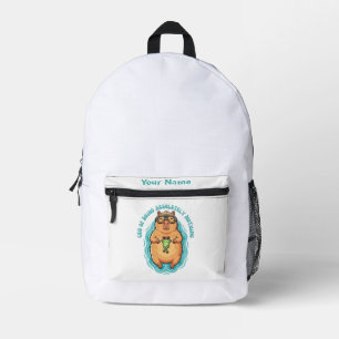 Lustiger CEO des Nichts-Tunens Capybara Bedruckter Rucksack
