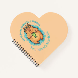 Lustiger CEO des Nichts-Tuns Capybara Frosch Notiz Notizbuch
