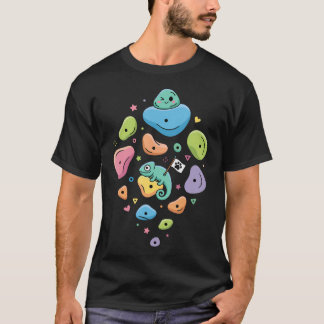 Lustiger Chamäleon-Felsenklettern Bouldering T-Shirt