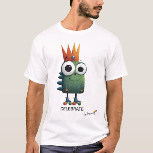 Lustiger Charakter mit Krone FEIERN - Nach Desig T-Shirt