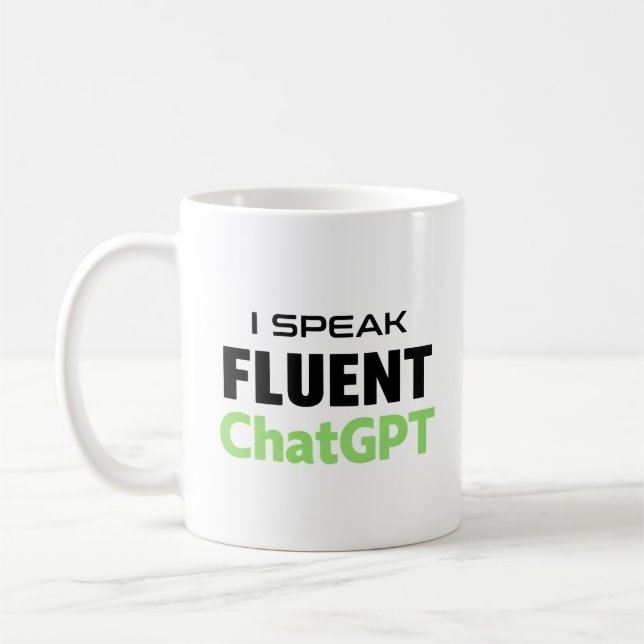 Lustiger ChatGPT Kaffeetasse (Links)